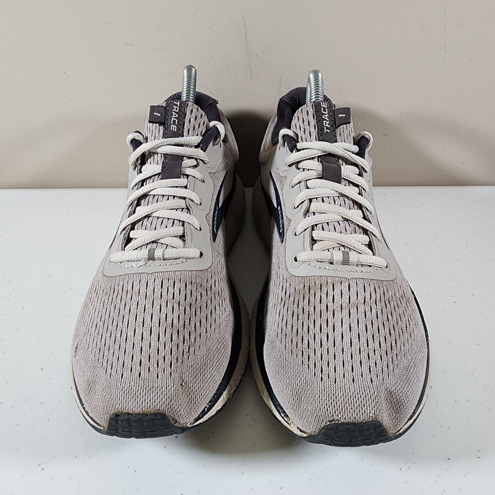 Brooks Trace 1 Athletic Road Running Shoes Men's Size 8 Gray White 1103641D097 - Picture 2 of 9